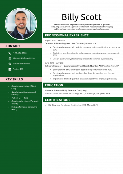  Quantum Software Engineer