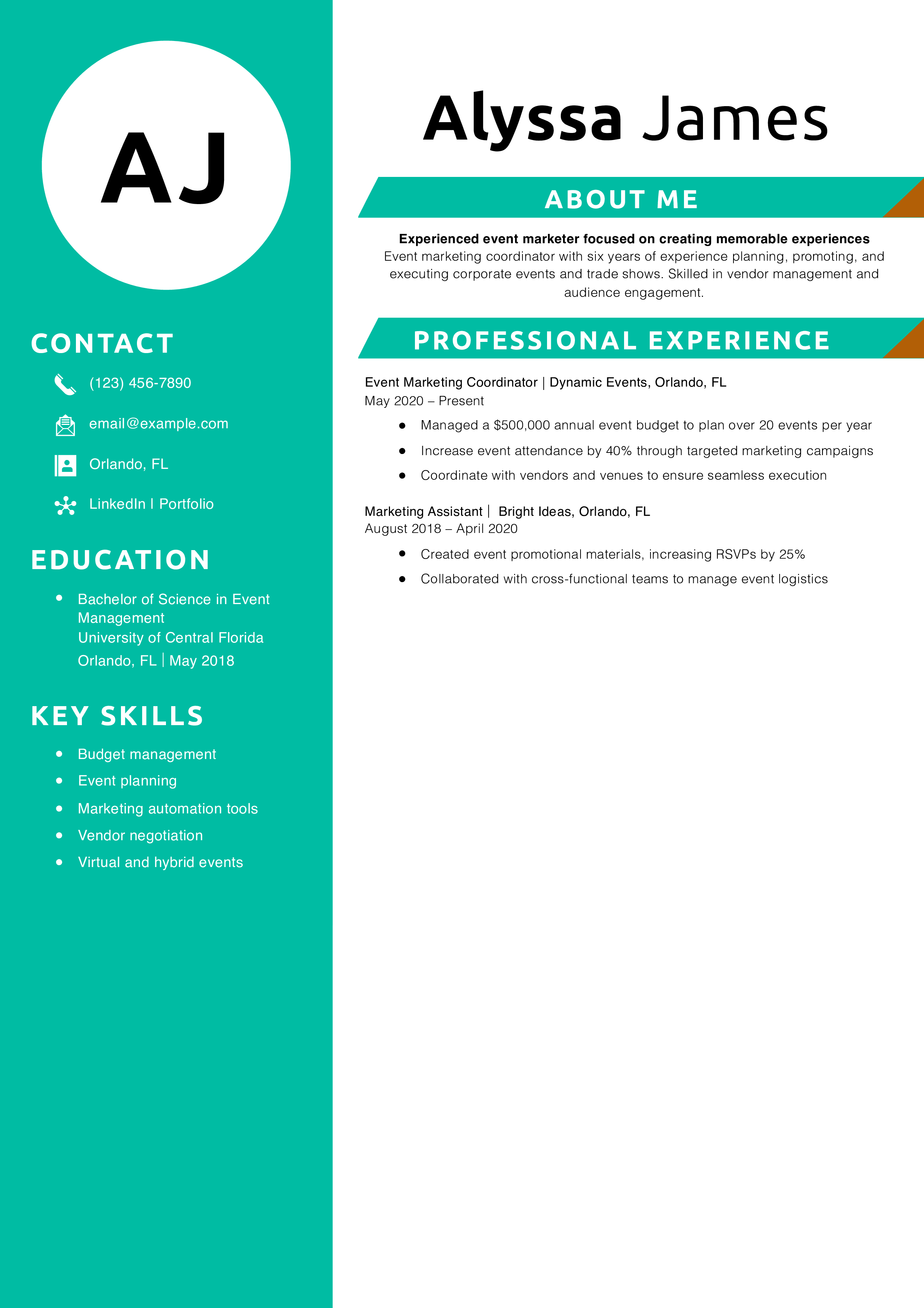 Event Marketing Coordinator Resume