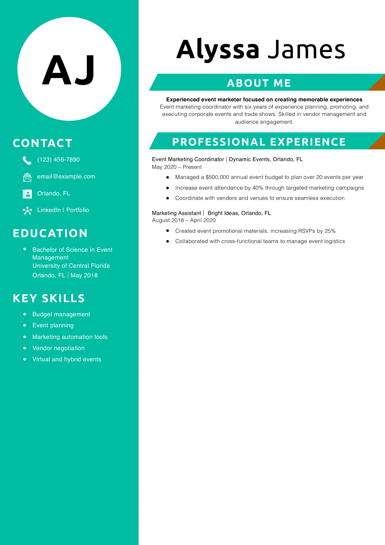 Event Marketing Coordinator Resume