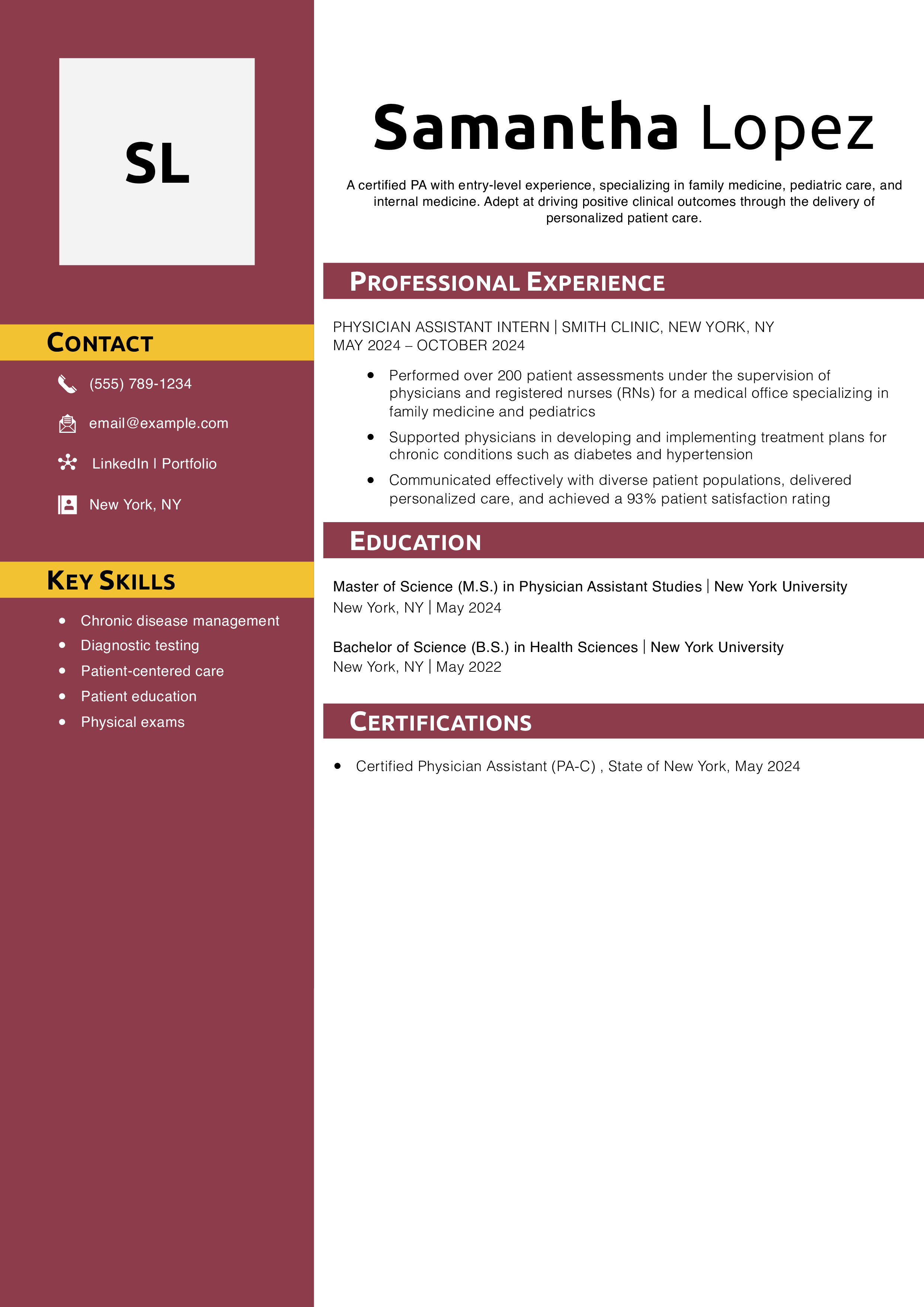 New Grad Physician Assistant