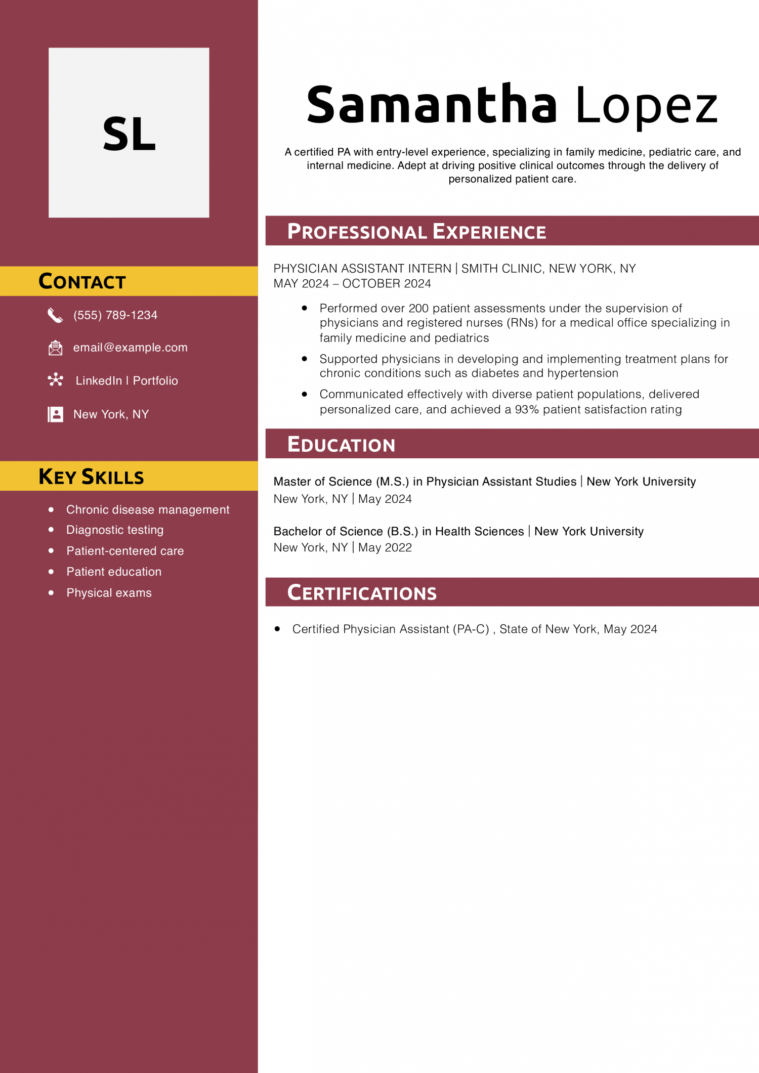 New Grad Physician Assistant