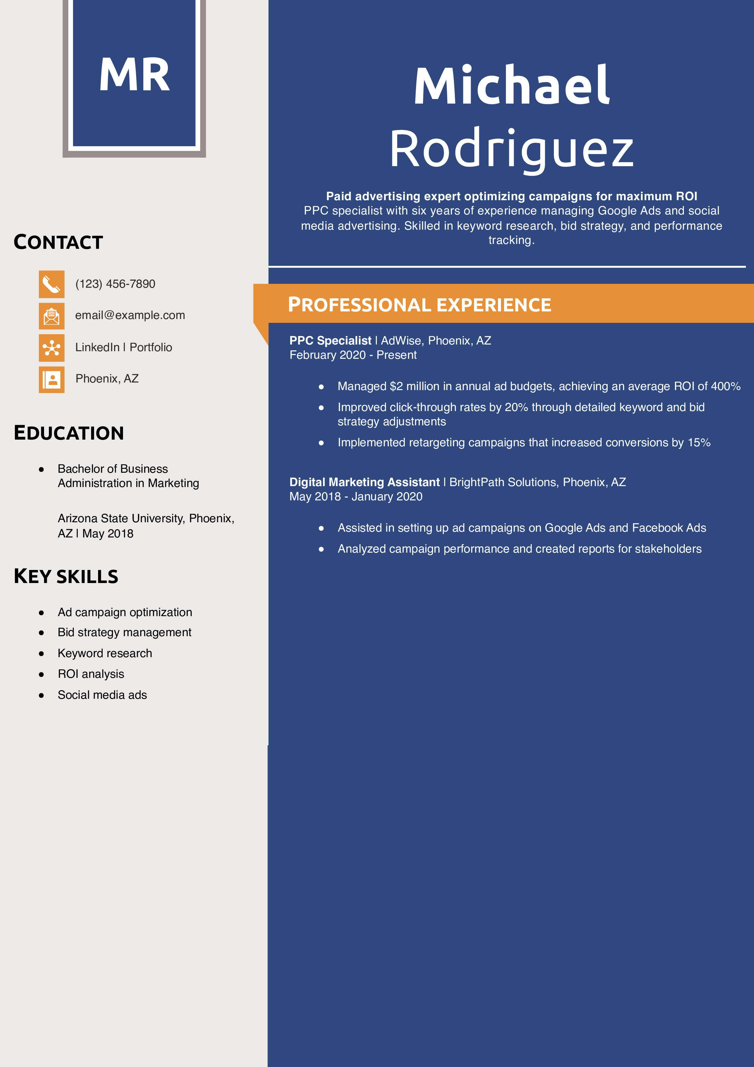 PPC Specialist Resume