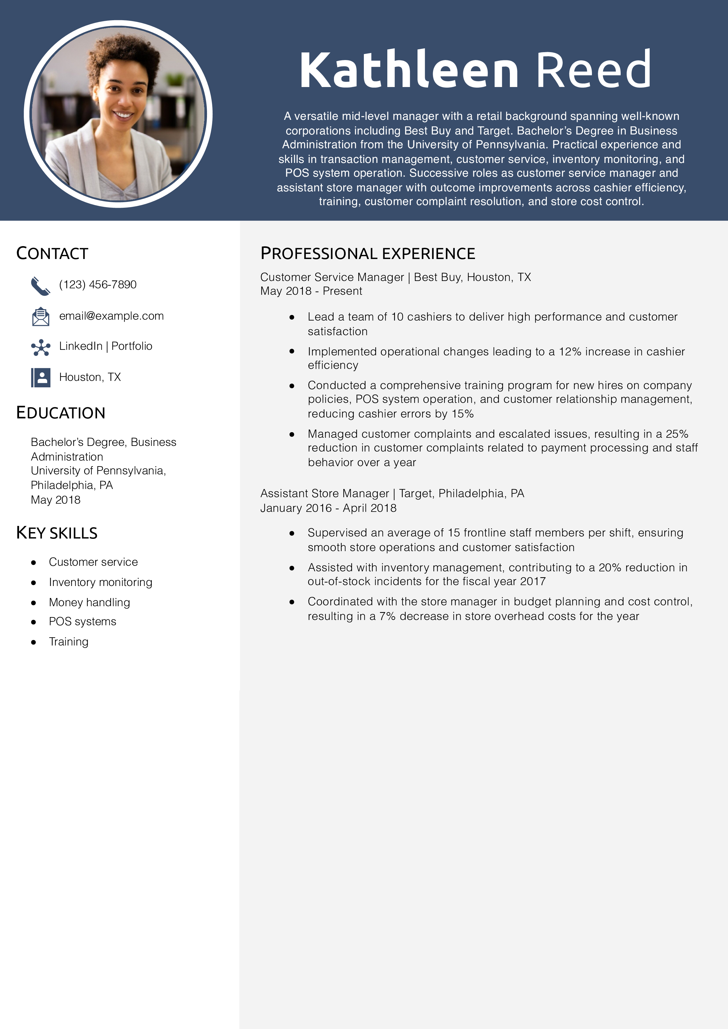 Cashier Resume Examples and Templates