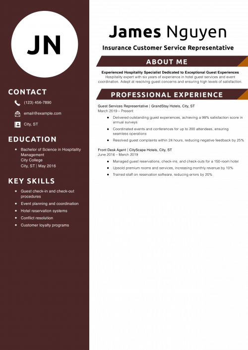 Hospitality Customer Service Representative