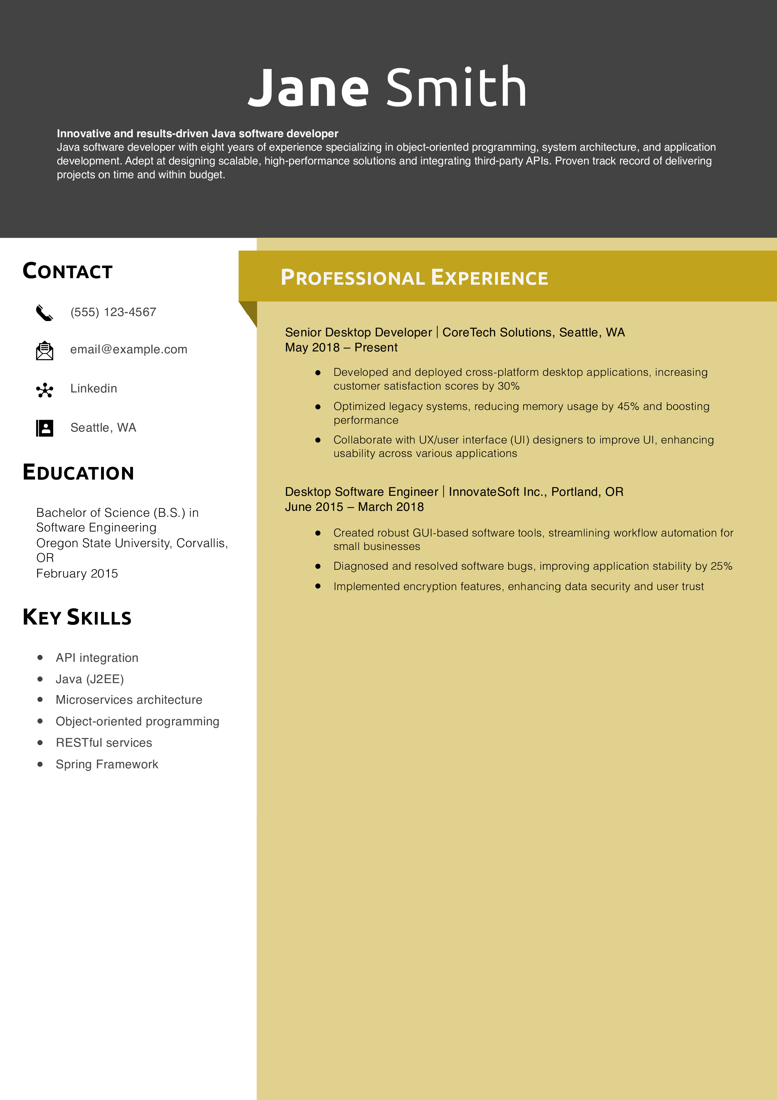 Desktop Software Developer