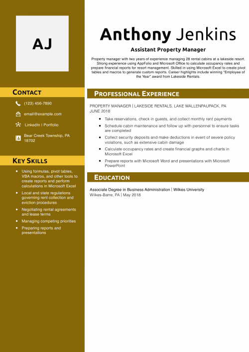 Assistant Property Manager