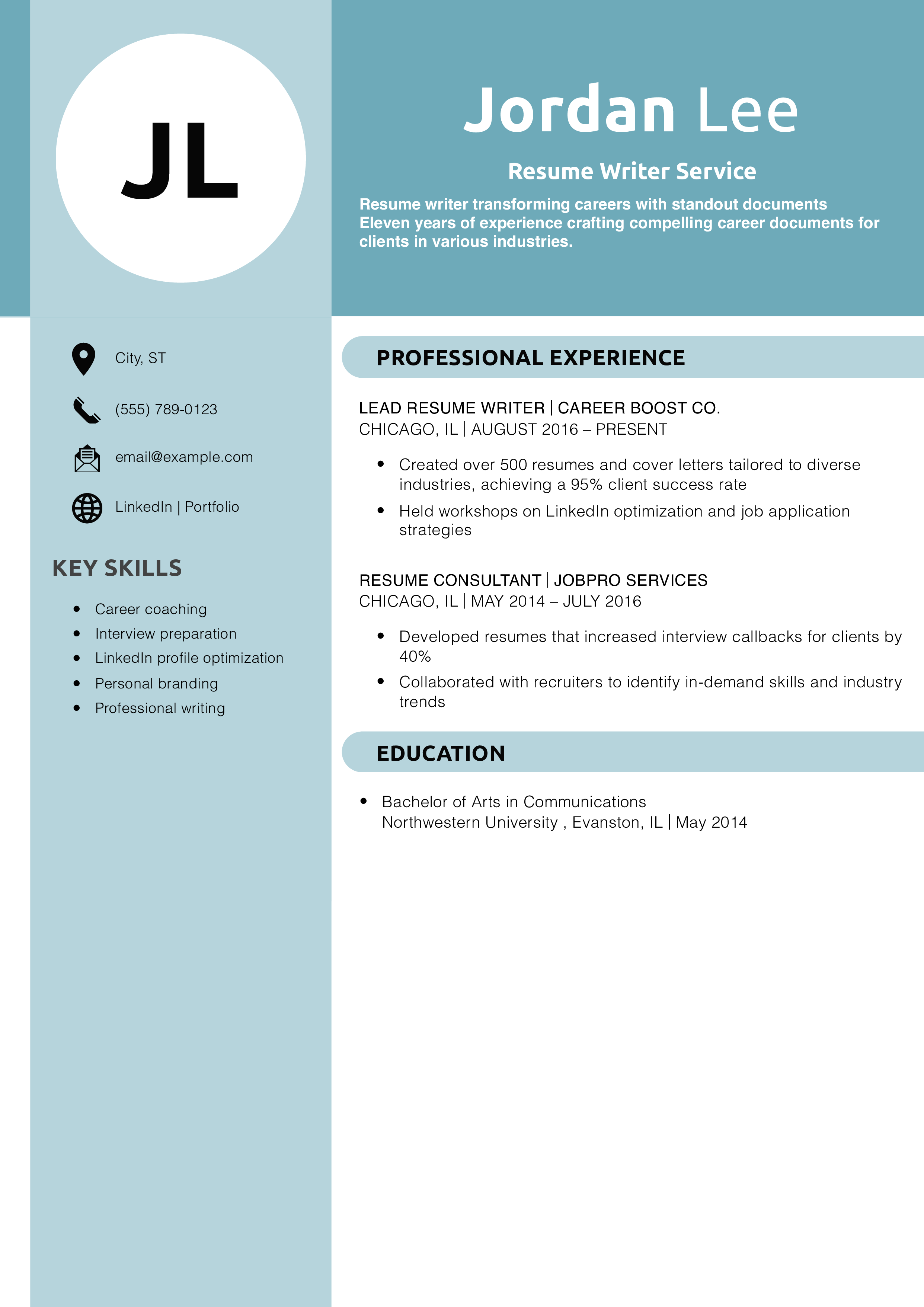 Resume Writer Service Resume