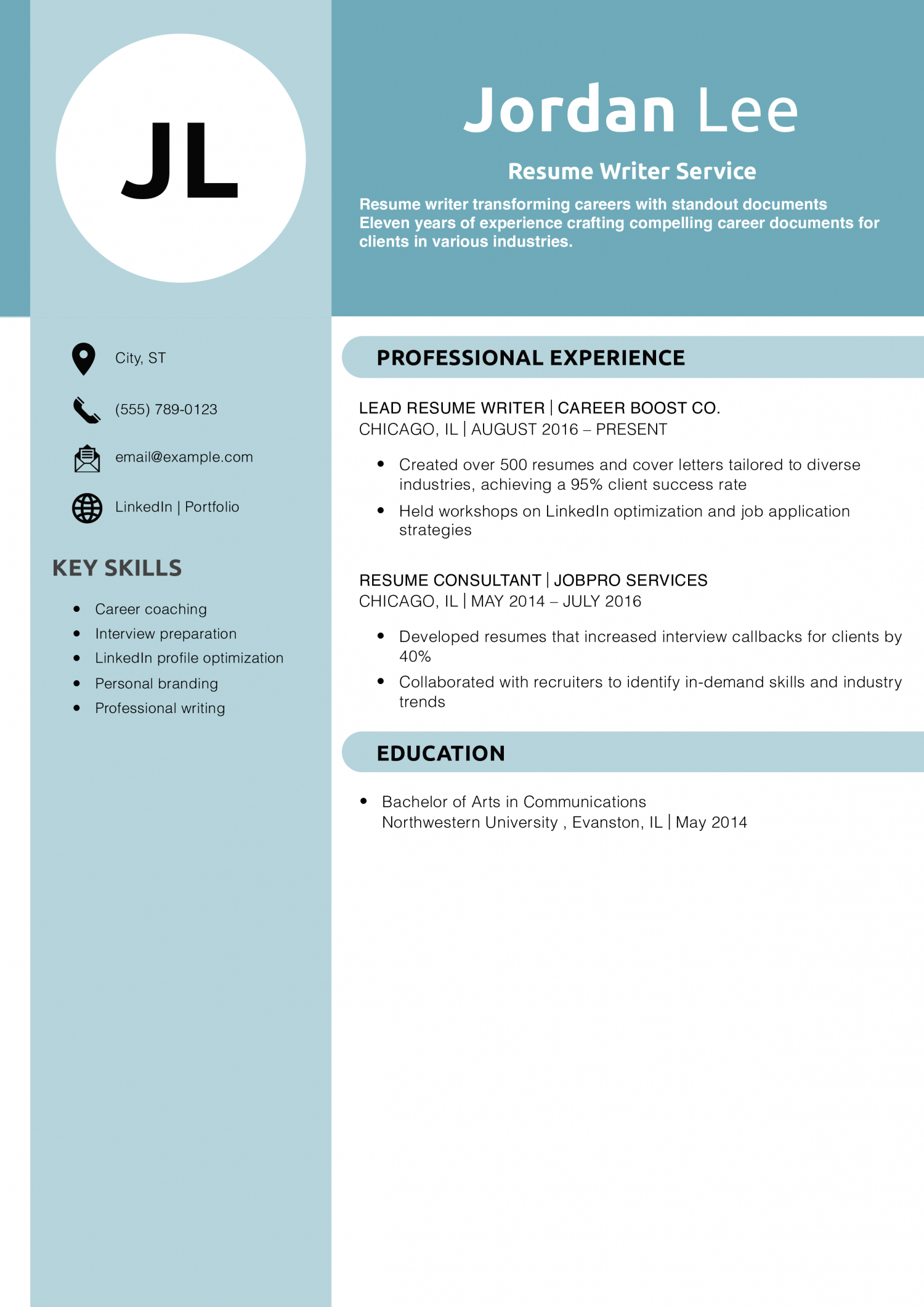 Resume Writer Service Resume