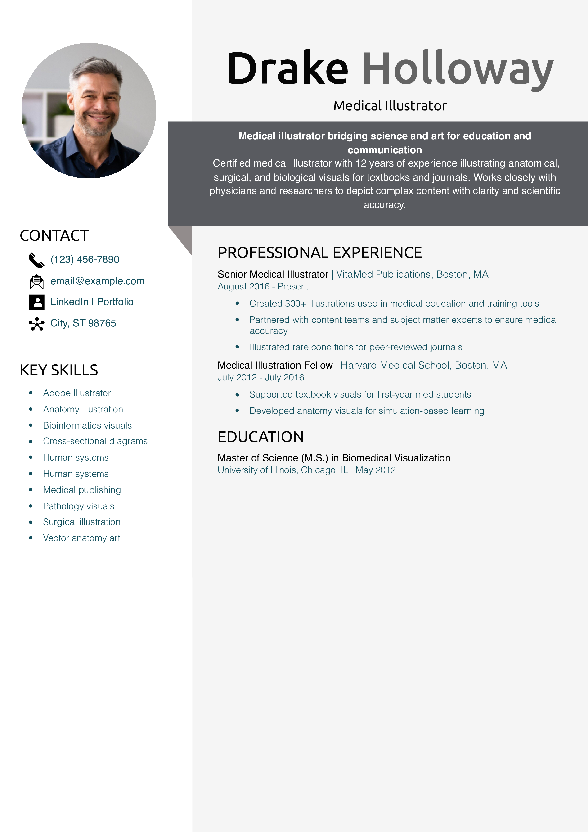 Medical Illustrator Resume