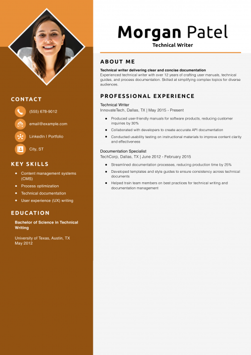 Technical Writer Resume