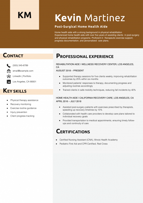 Post-Surgical Home Health Aide