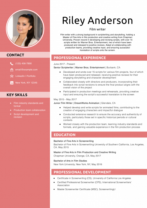  Film writer