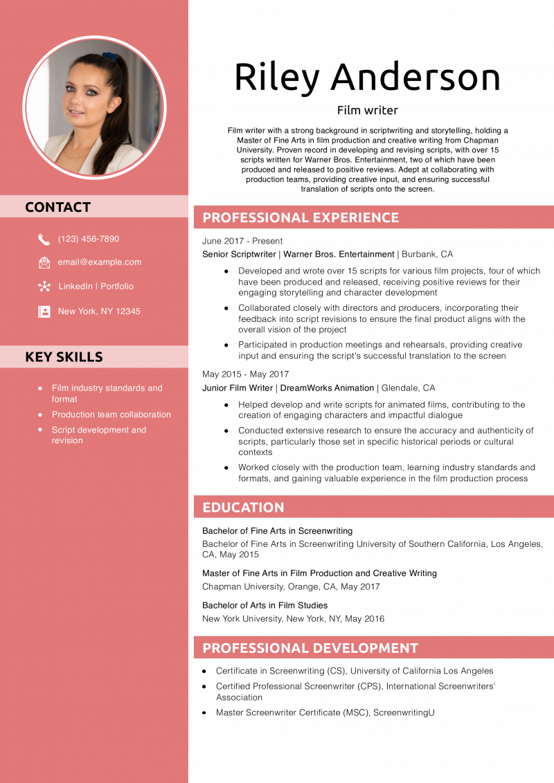  Film writer