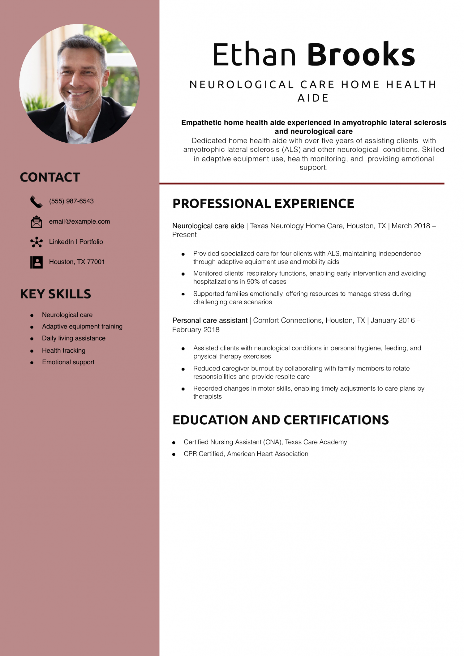 Neurological Care Home Health Aide