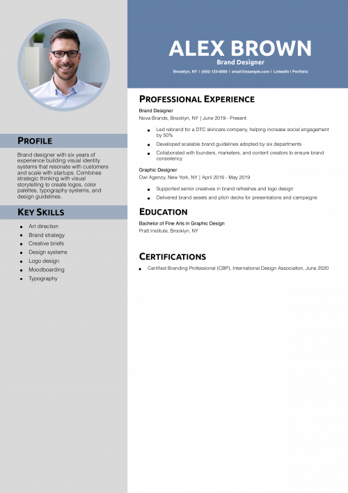 Brand Designer Resume