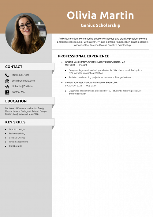 Resume Genius Scholarship