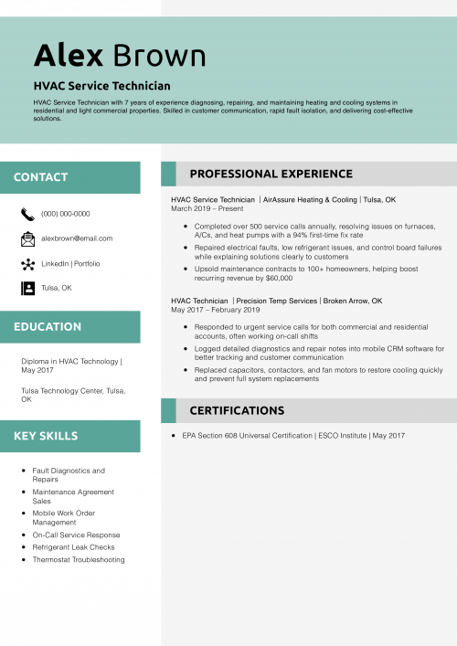 HVAC Service Technician