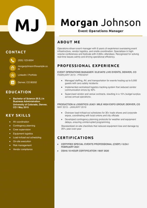 Event Operations Manager