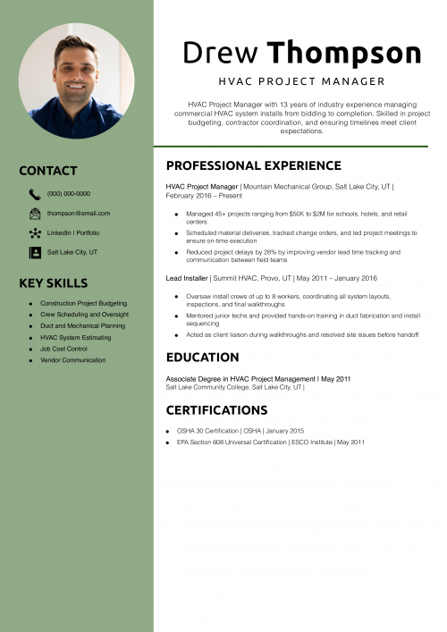 HVAC Project Manager 