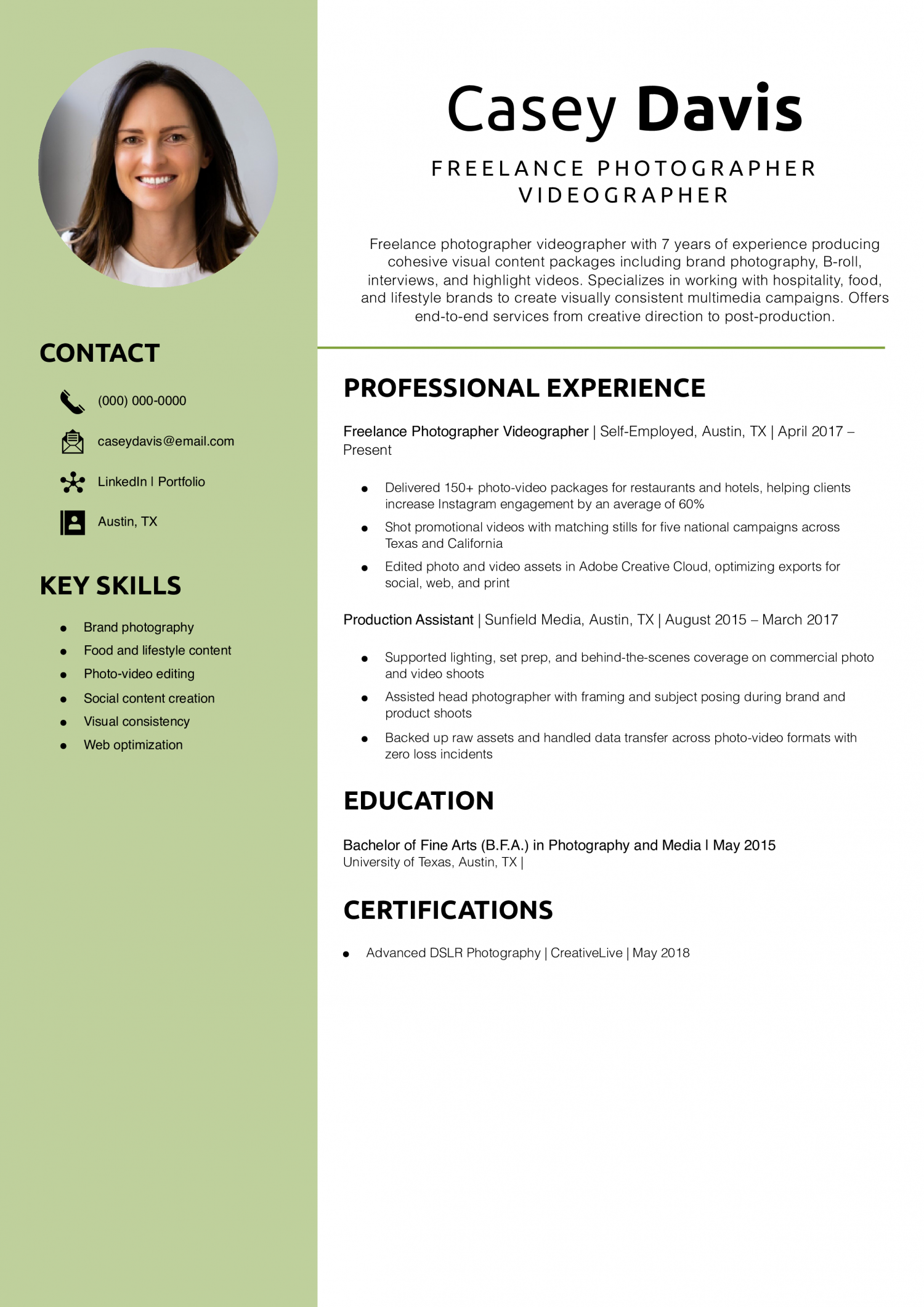 Freelance Photographer Videographer