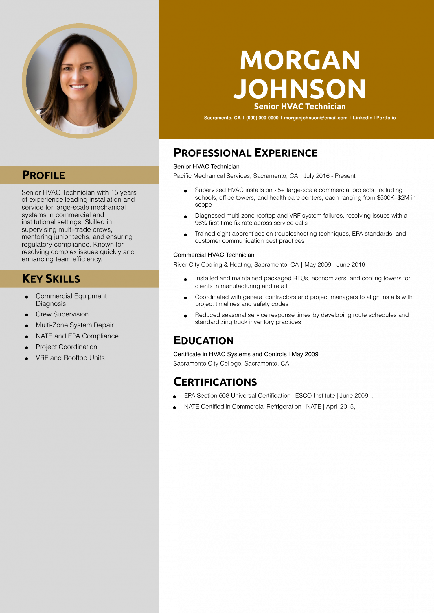 Senior HVAC Technician