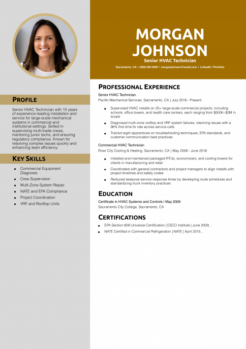 Senior HVAC Technician