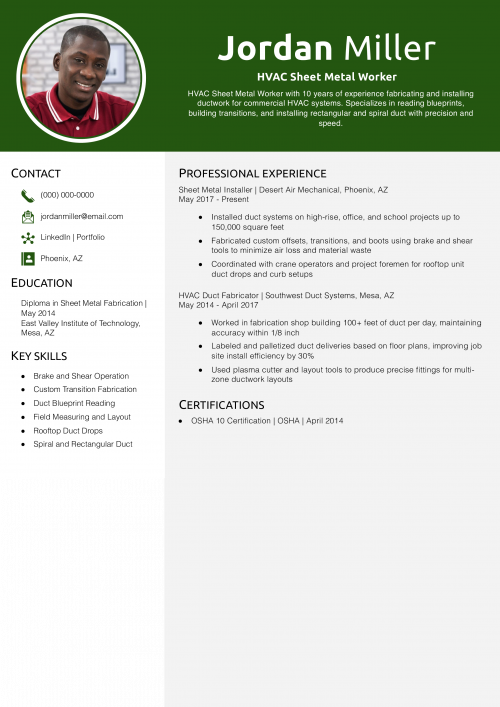 HVAC Sheet Metal Worker