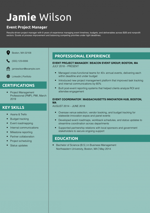 Event Project Manager