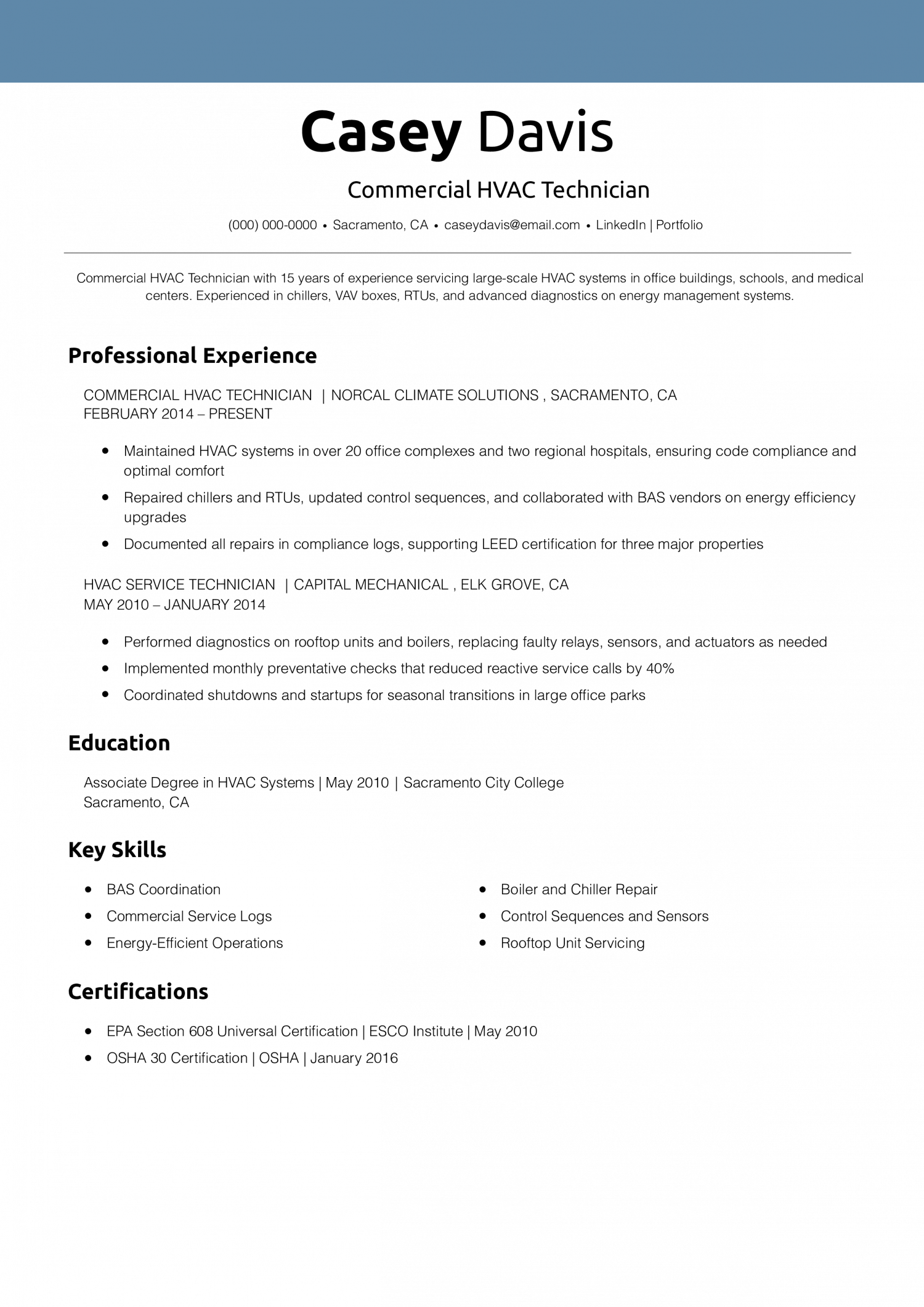 Commercial HVAC Technician