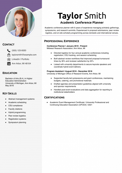 Academic Conference Planner