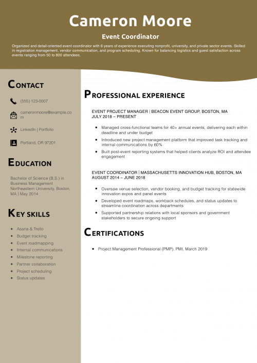 Event Coordinator