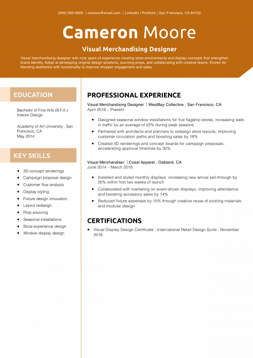Visual Merchandising Designer 