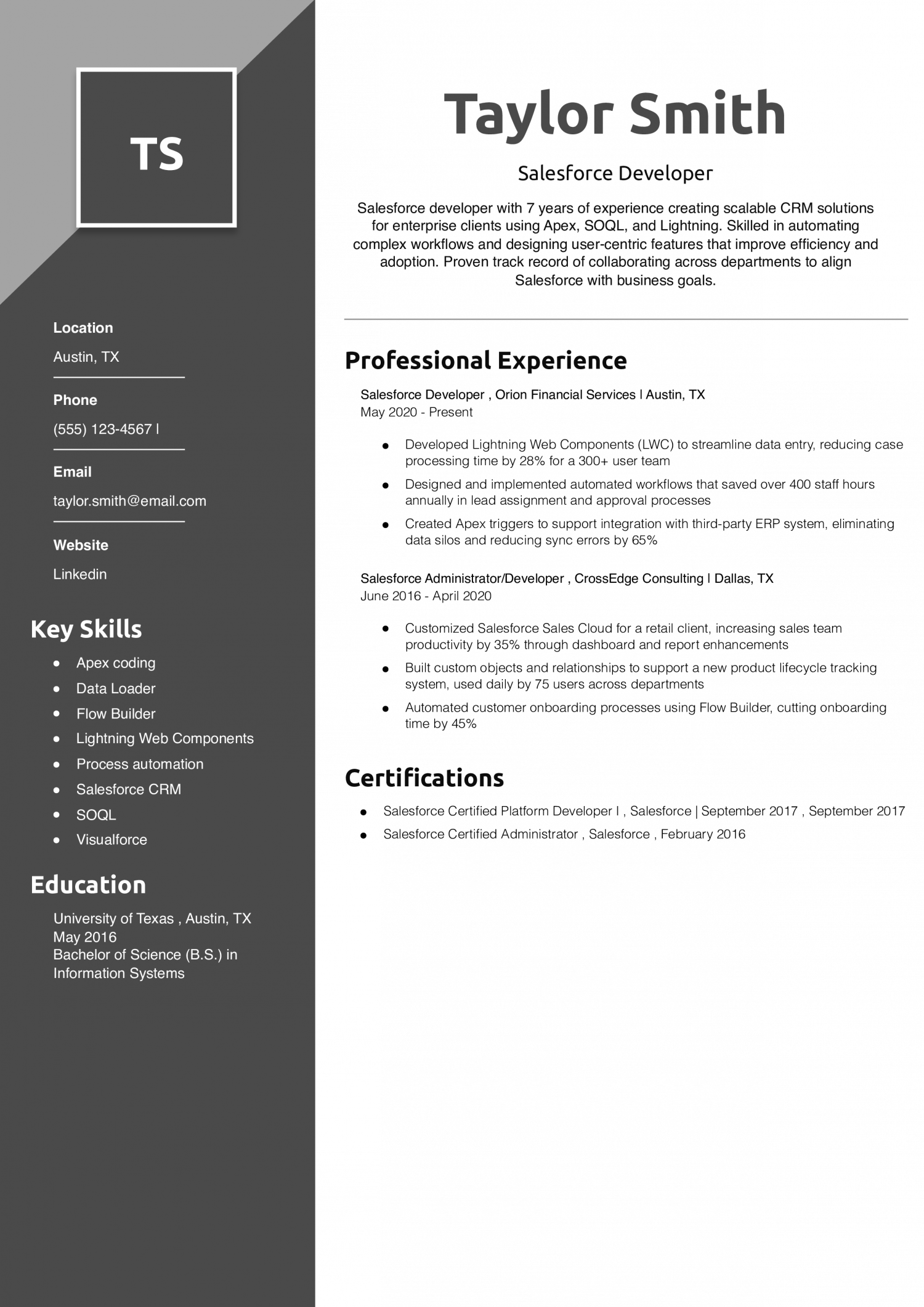 Salesforce Developer  