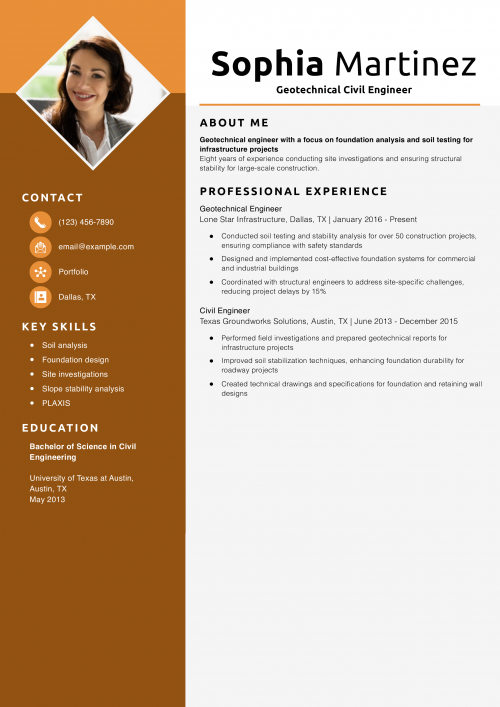 Geotechnical Civil Engineer Resume