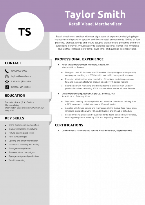 Retail Visual Merchandiser