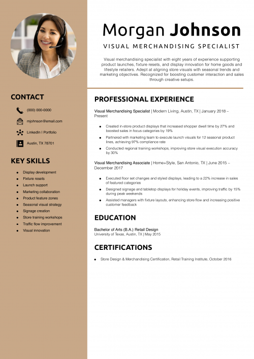 Visual Merchandising Specialist 