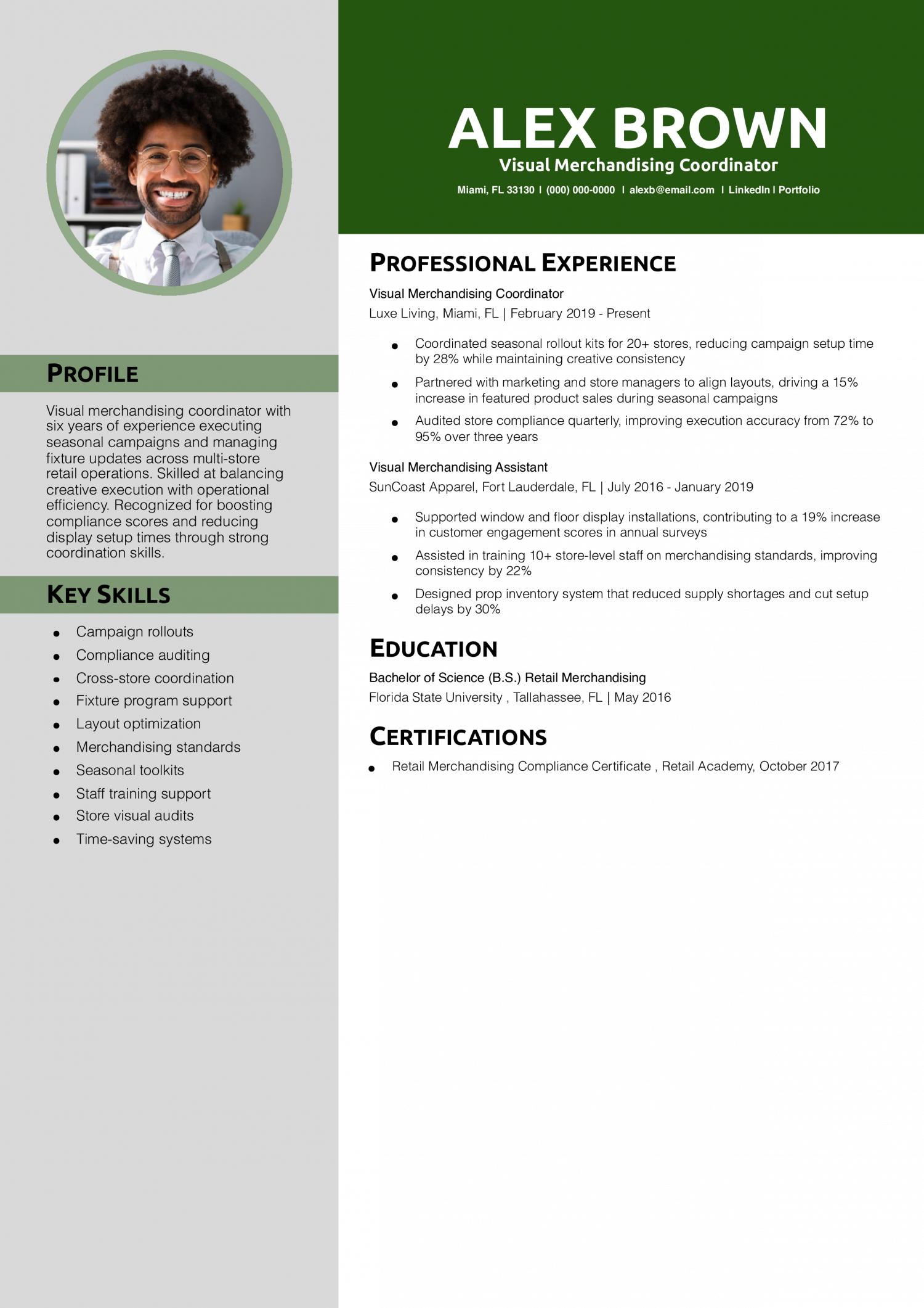 Visual Merchandising Coordinator 