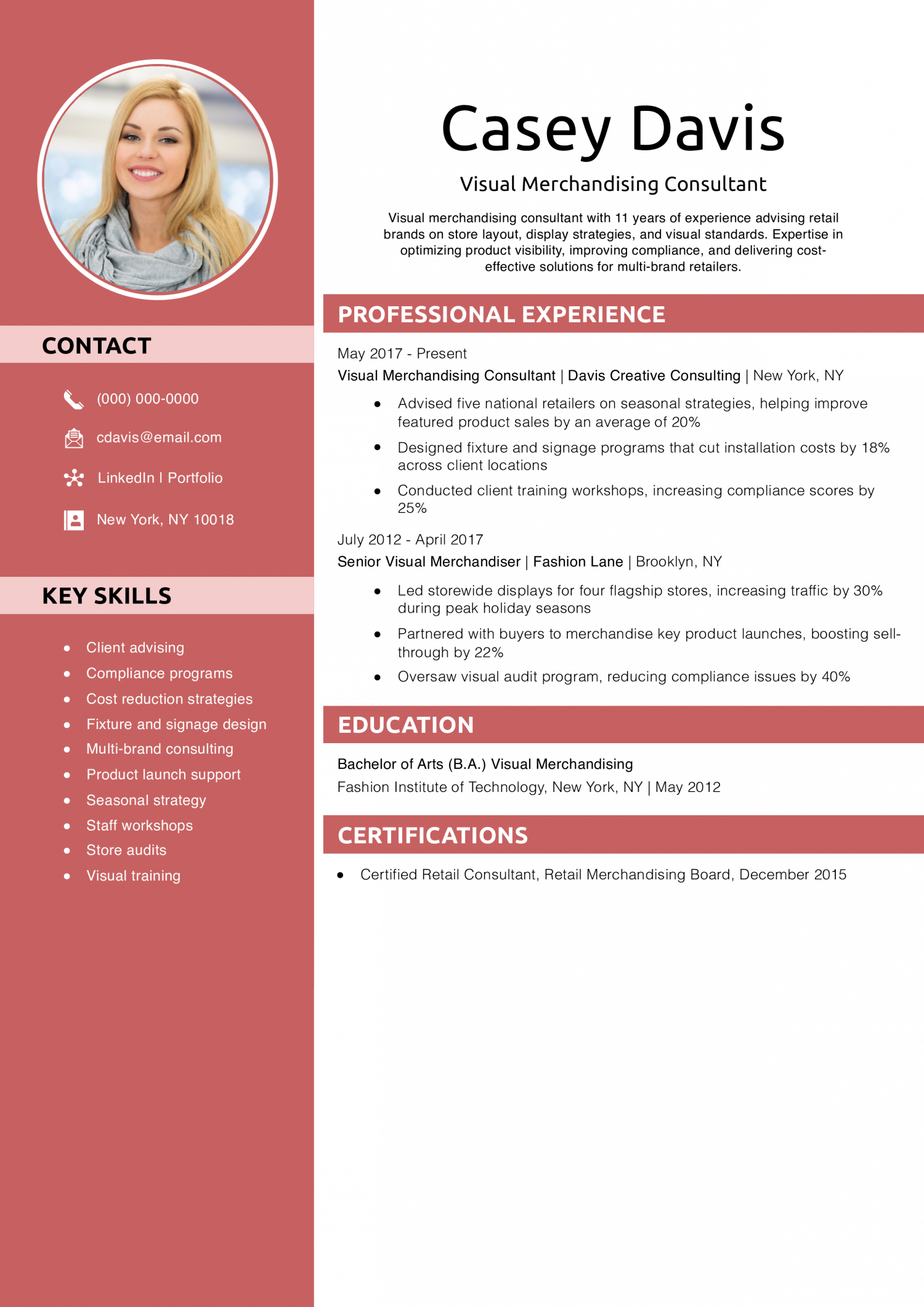 Visual Merchandising Consultant 