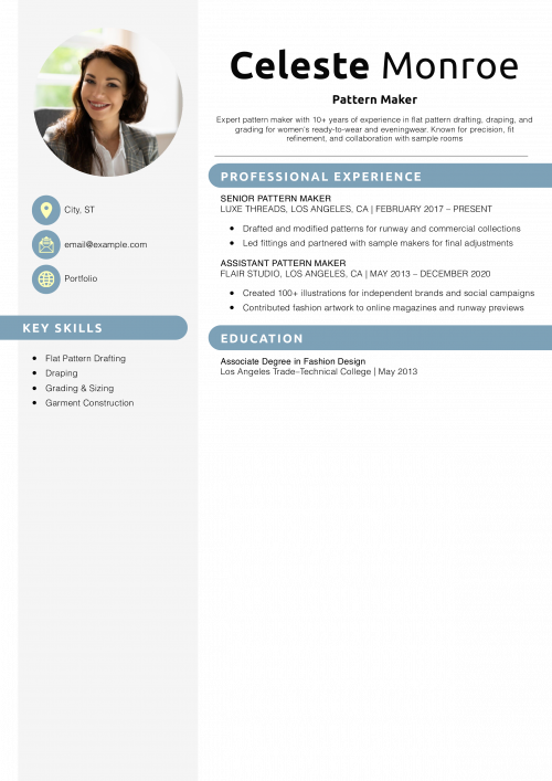 Pattern Maker Resume