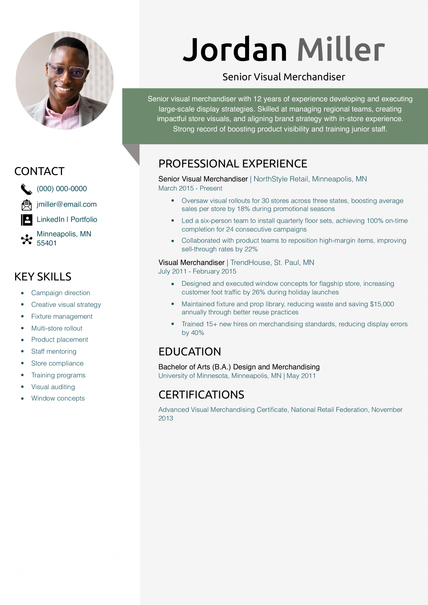 Senior Visual Merchandiser 