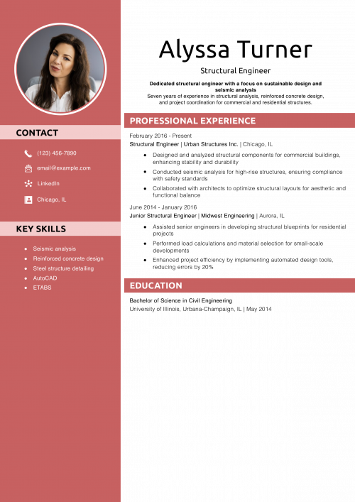 Structural Engineer Resume