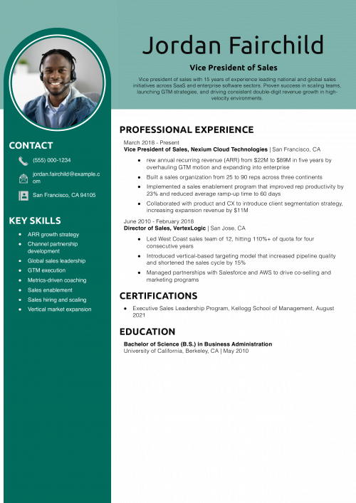 Vice President of Sales 