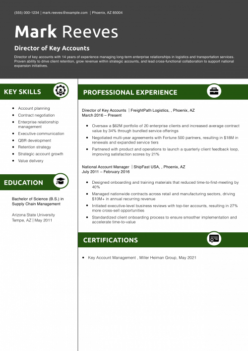 Director of Key Accounts  