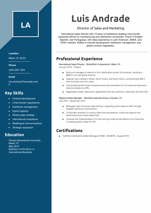 International Sales Director 