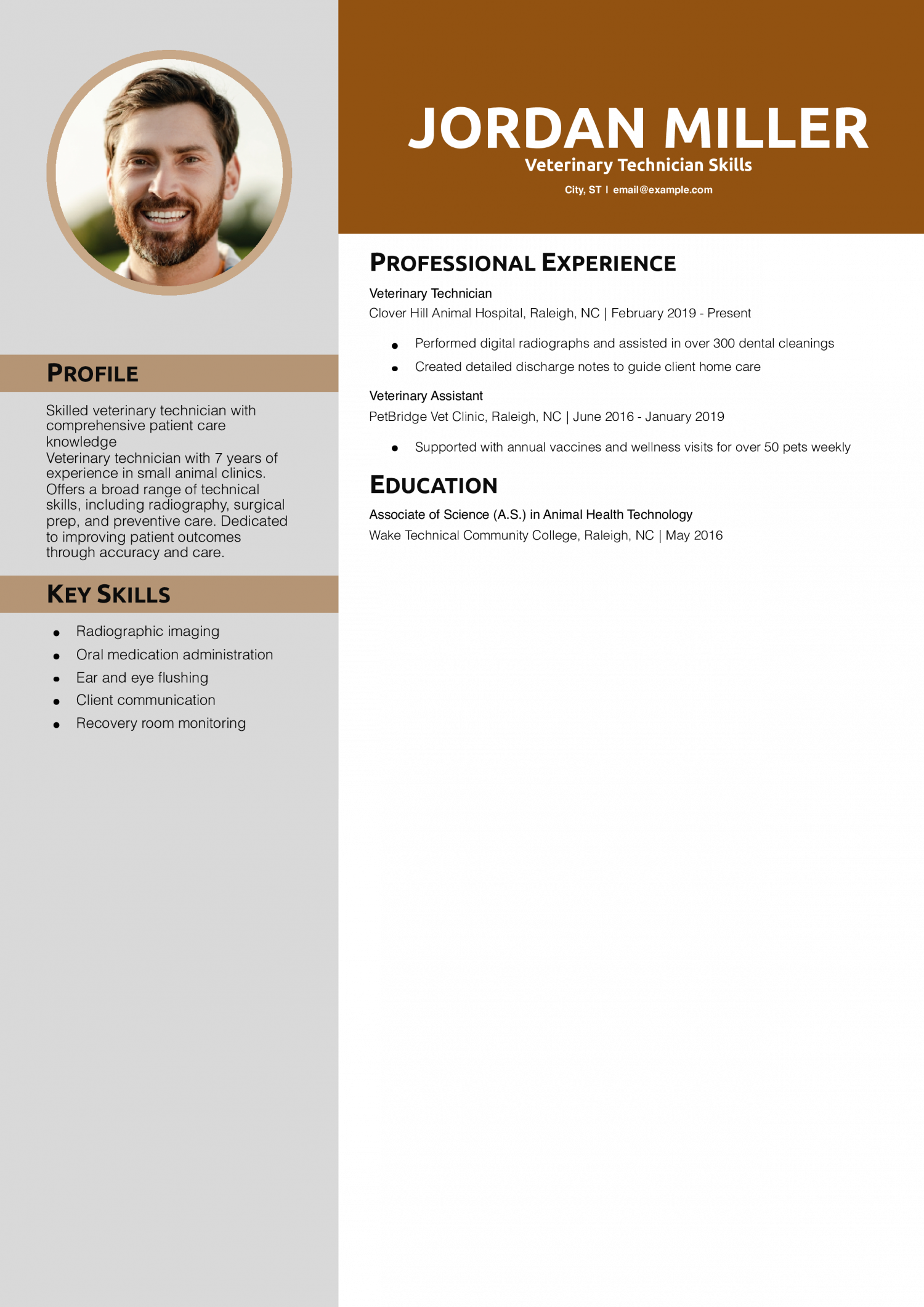 Veterinary Technician Skills for Resume