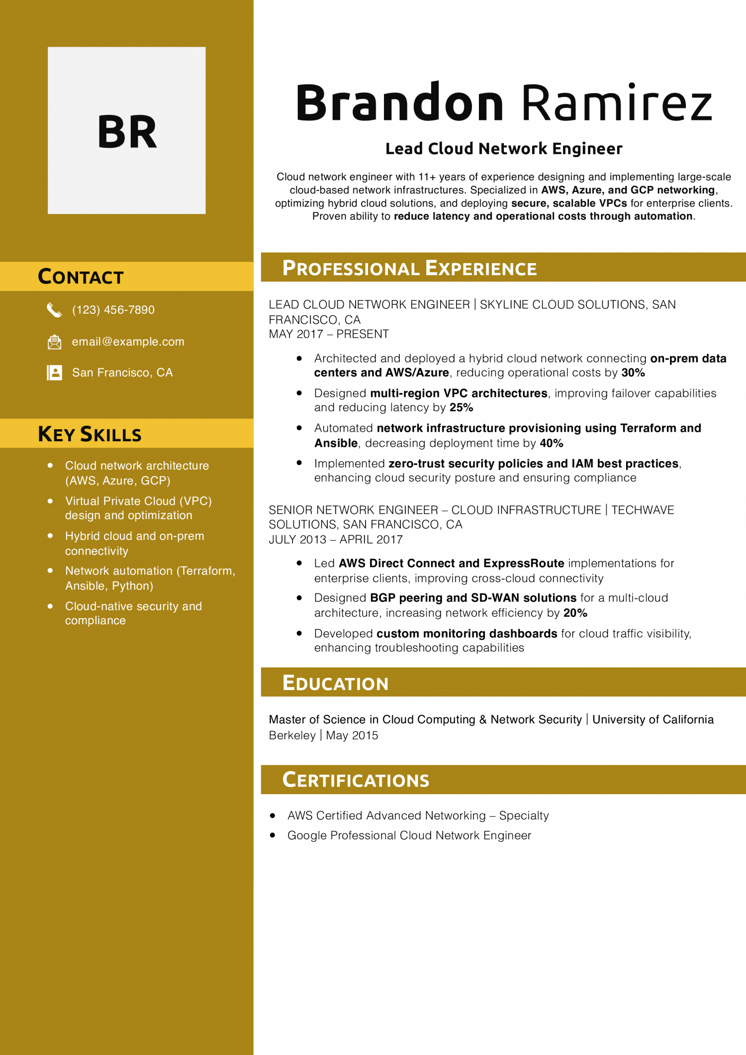 Lead Cloud Network Engineer