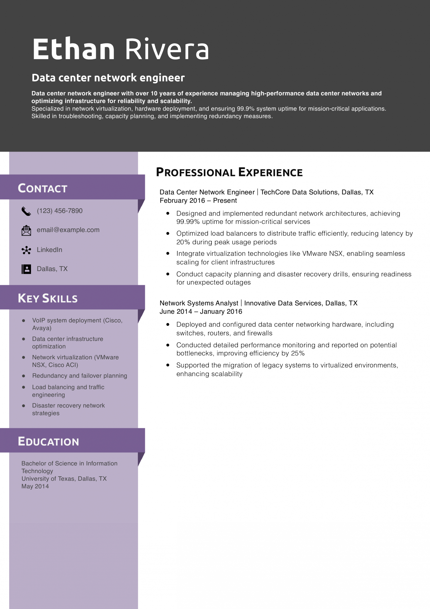 Data center network engineer