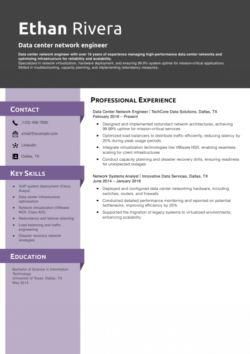 Data center network engineer