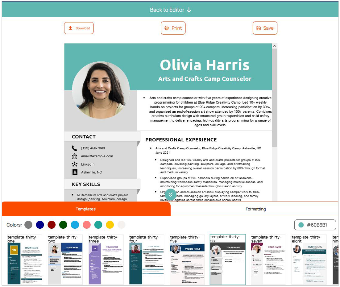 customize templates